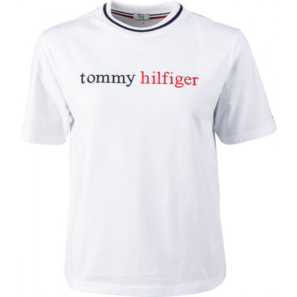 Tommy Hilfiger CN TEE SS LOGO  M - Dámské tričko Tommy Hilfiger