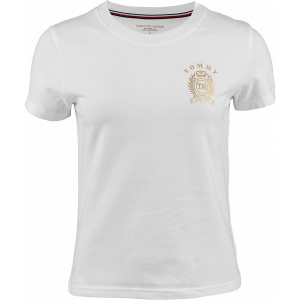 Tommy Hilfiger CN TEE SS bílá M - Dámské tričko Tommy Hilfiger