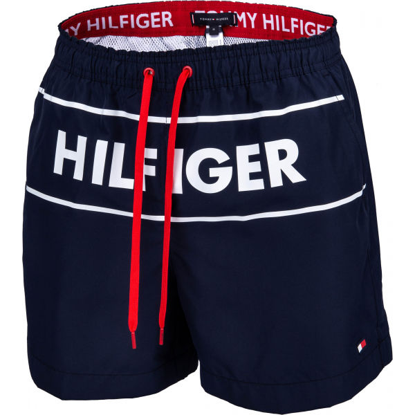 Tommy Hilfiger MEDIUM DRAWSTRING tmavě modrá M - Pánské šortky do vody Tommy Hilfiger