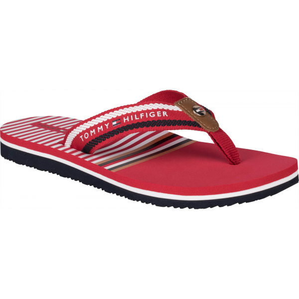 Tommy Hilfiger STRIPY FLAT BEACH SANDAL  38 - Dámské žabky Tommy Hilfiger