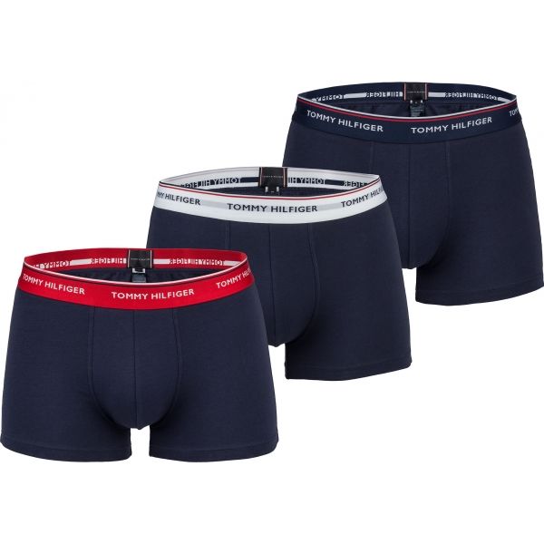 Tommy Hilfiger TRUNK 3 PACK PREMIUM ESSENTIALS tmavě modrá S - Pánské boxerky Tommy Hilfiger
