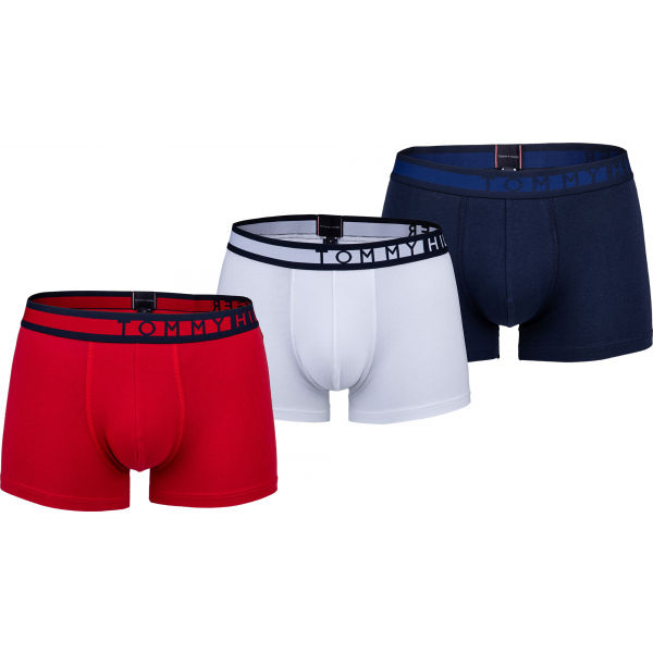 Tommy Hilfiger 3P TRUNK tmavě modrá S - Pánské boxerky Tommy Hilfiger
