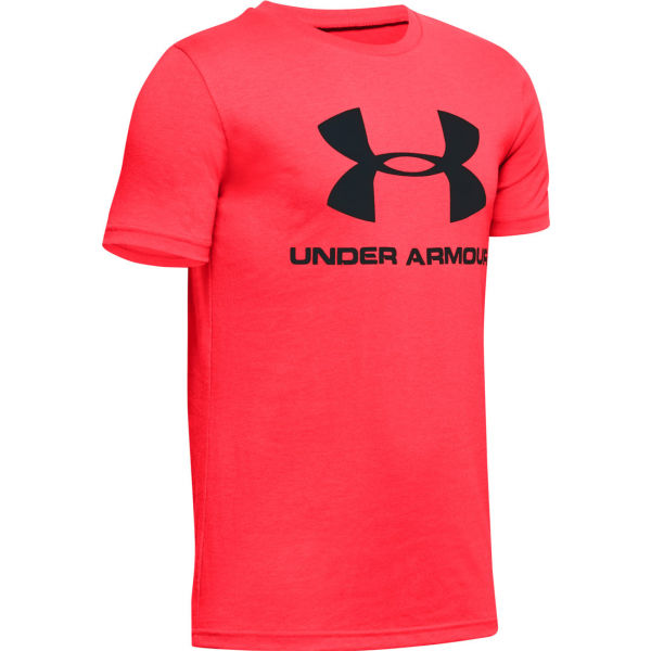 Under Armour SPORTSTYLE LOGO SS oranžová S - Chlapecké triko Under Armour