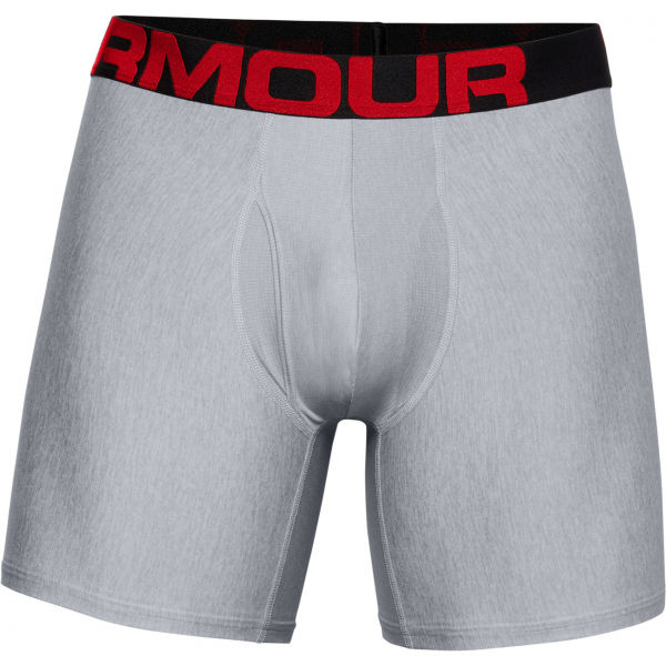 Under Armour TECH 6IN 2PACK šedá XL - Pánské trenky Under Armour