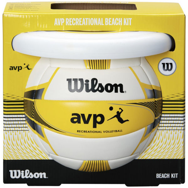 Wilson AVP BEACH KIT W/DISK YEL  5 - Plážový set Wilson