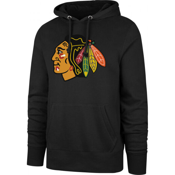 47 NHL CHICAGO BLACKHAWKS IMPRINT BURNSIDE HOOD  L - Pánská mikina 47