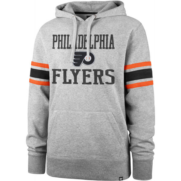 47 NHL PHILADELPHIA FLYERS DOUBLE BLOCK SLEEVE STRIPE HOOD  S - Mikina 47