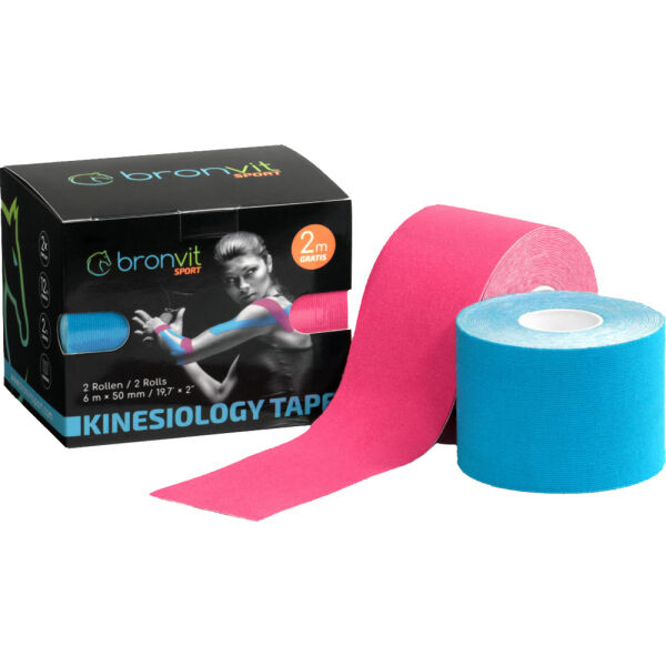 BronVit SPORT KINESIO TAPE SET 5CM X 6 M  600 - Set kinesiologických tejpů BronVit