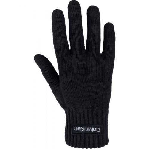 Calvin Klein FELT PATCH KNITTED GLOVES  UNI - Rukavice Calvin Klein