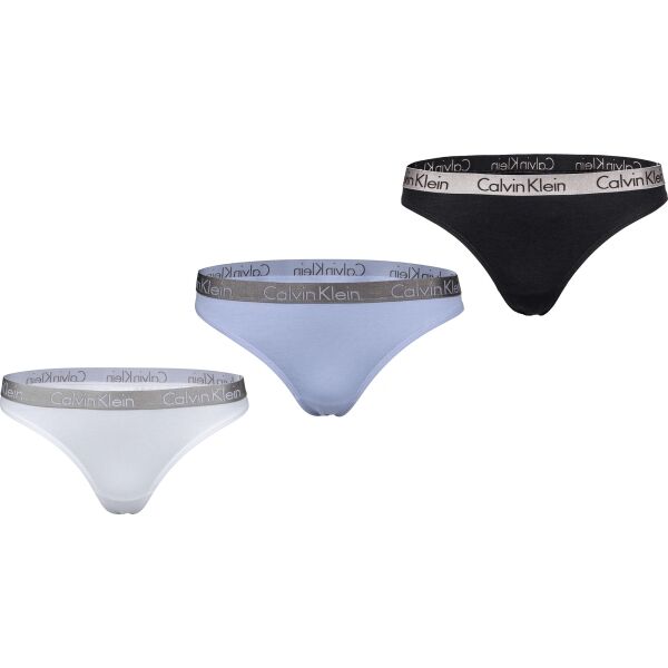 Calvin Klein THONG 3PK  L - Dámské kalhotky Calvin Klein