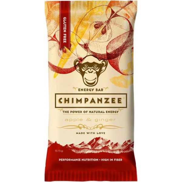 Chimpanzee ENERGY BAR APPLE-GINGER   - Energetická tyčinka Chimpanzee