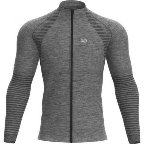 Compressport SEAMLESS ZIP SWEATSHIRT  S - Pánská sportovní mikina Compressport