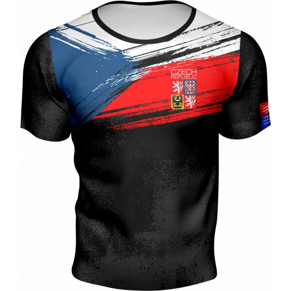 Compressport TRAINING TSHIRT CZECH 2021 M  L - Pánské funkční triko Compressport