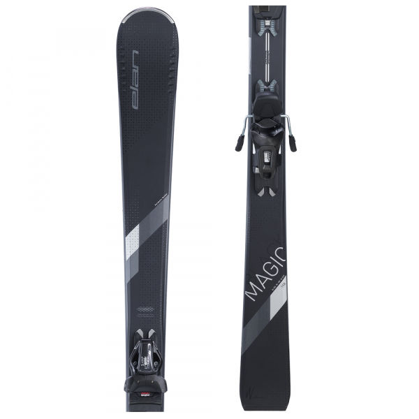Elan BLACK MAGIC W LS + ELW 9 BLK  152 - Dámské sjezdové lyže Elan