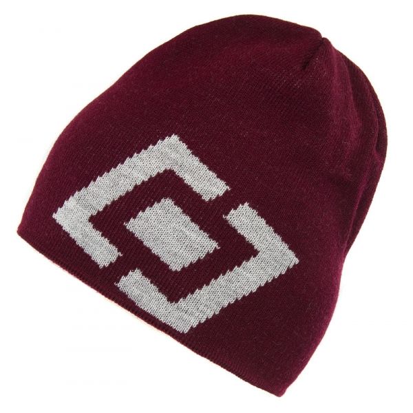 Horsefeathers WINDSOR BEANIE vínová UNI - Pánská zimní čepice Horsefeathers