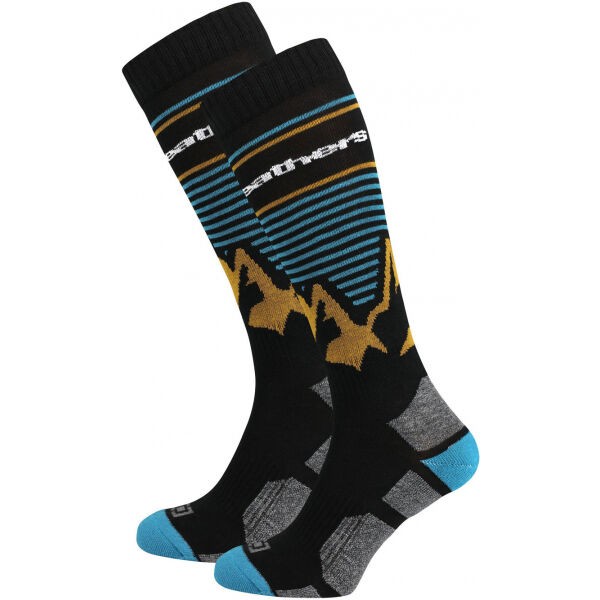 Horsefeathers ARLO THERMOLITE SOCKS  11-13 - Pánské snowboardové ponožky Horsefeathers