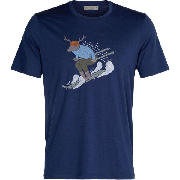 Icebreaker M TECH LITE II SS TEE SKI RIDER ROYAL   2XL - Pánské triko z merina Icebreaker