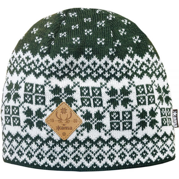 Kama ČEPICE LA40  UNI - Pletená čepice s originálním vzorem Kama
