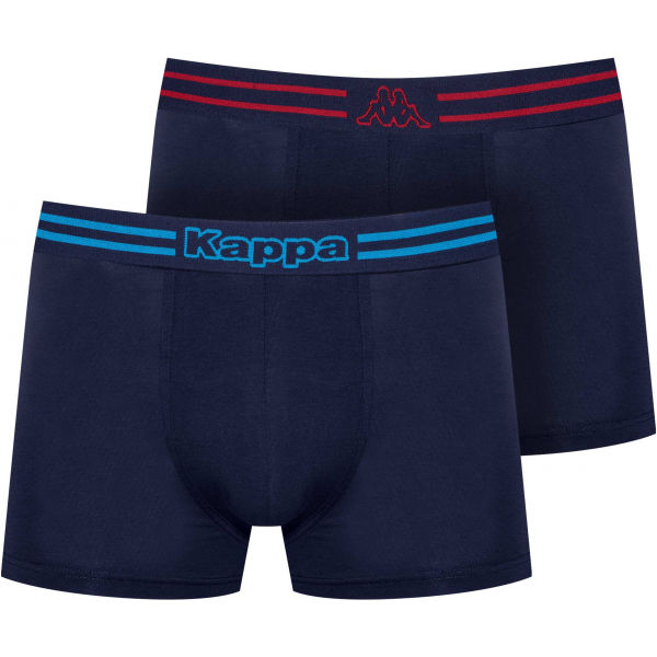Kappa LOGO ZEN 2PACK modrá L - Pánské boxerky Kappa