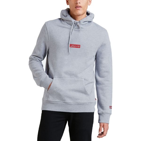 Levi's HOODIE 2.0 CORE 40 FLEECE MID TONE GREY šedá M - Pánská mikina Levi's