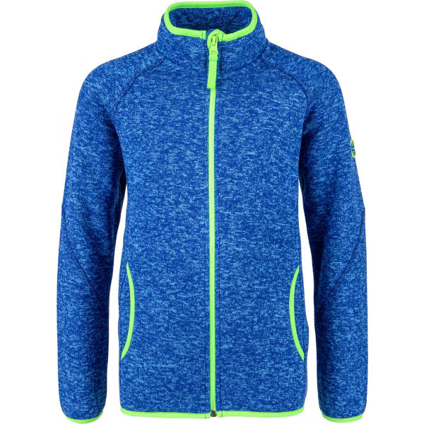 Lewro SKYLER modrá 128-134 - Dětská mikina svetrového vzhledu Lewro