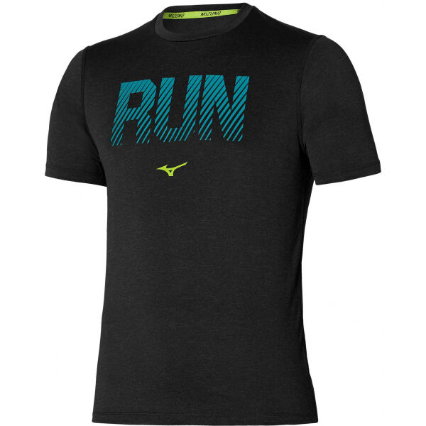 Mizuno CORE GRAPHIC RUN TEE  L - Pánské funkční triko s krátkým rukávem Mizuno