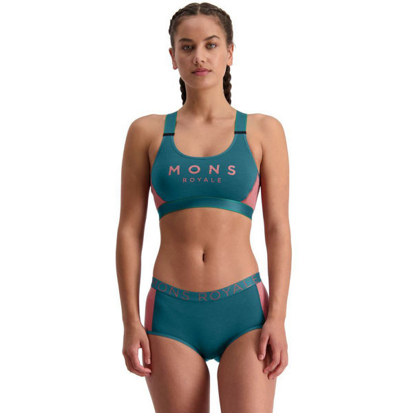 MONS ROYALE STELLA X-BACK BRA  L - Dámská merino podprsenka MONS ROYALE