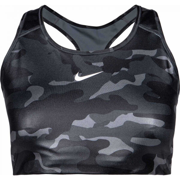 Nike NK DF SWSH PLS CAMO SHNE BRA W  3x - Dámská sportovní podprsenka Nike