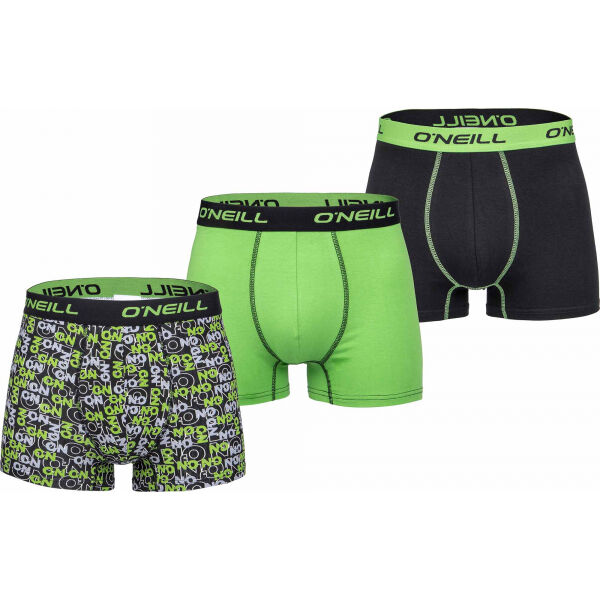 O'Neill BOXER CRISS CROSS&PLAIN 3PACK  M - Pánské boxerky O'Neill