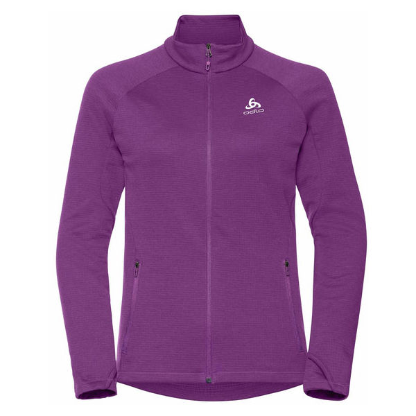 Odlo WOMEN'S MIDLAYER FULL ZIP PROITA fialová M - Dámská mikina Odlo