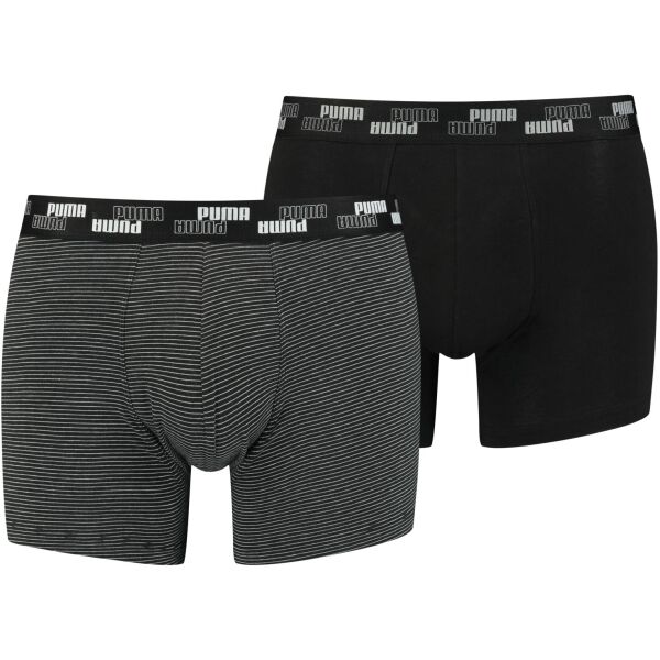 Puma MEN YD MINI STRIPE BOXER  M - Pánské boxerky Puma