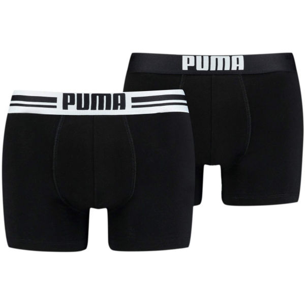 Puma PLACED LOGO BOXER 2P  M - Pánské boxerky Puma