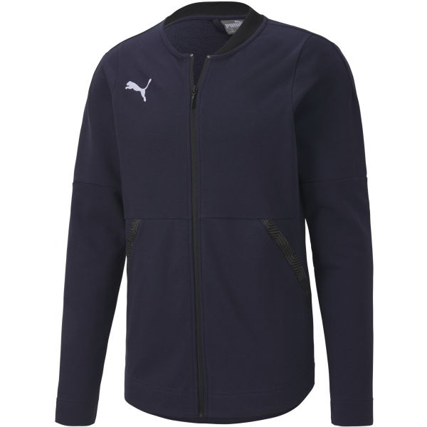 Puma TEAM FINAL 21 CASUALS JACKET tmavě modrá XL - Pánská bunda Puma