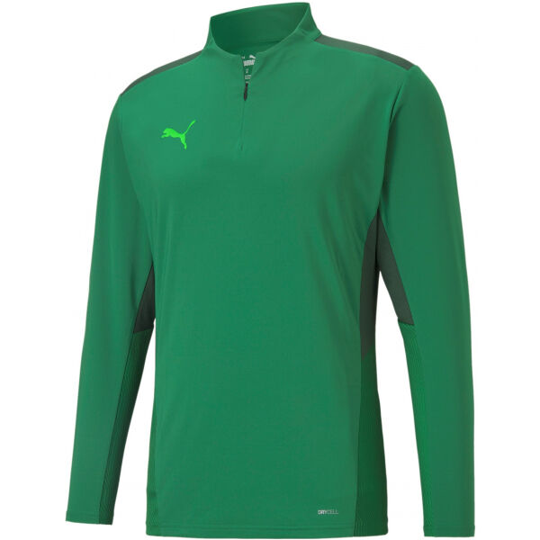 Puma TEAMCUP 1/4 ZIP TOP  M - Pánská tréninková mikina Puma