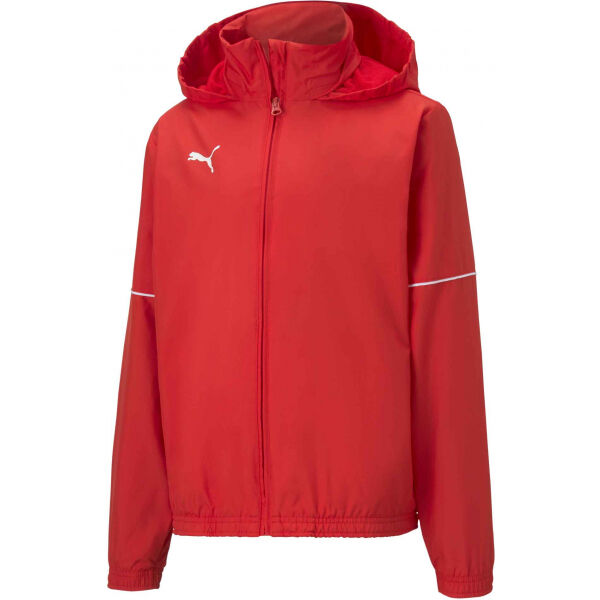 Puma TEAM GOAL RAIN JACKET JR  164 - Dětská sportovní bunda Puma