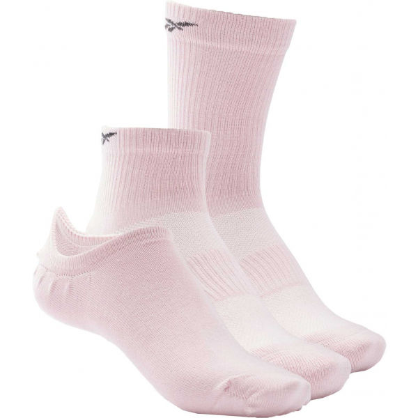 Reebok TE ALL PURPOSE SOCK 3P růžová M - Ponožky Reebok