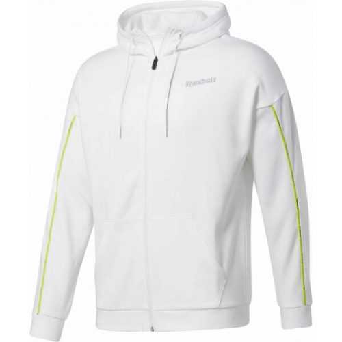 Reebok TRAINING ESSENTIALS PIPING FZ HOODIE  M - Pánská mikina Reebok