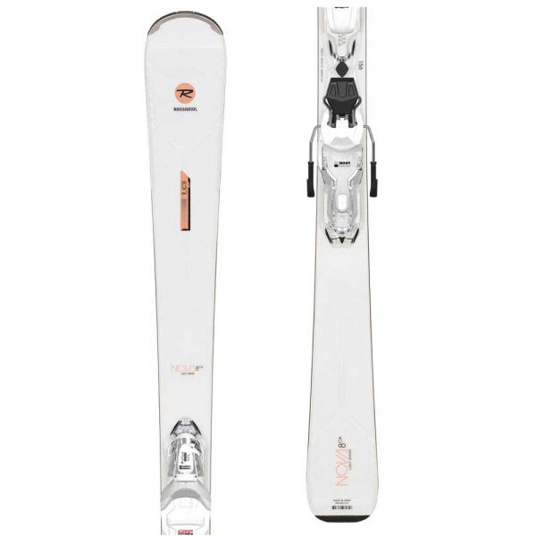 Rossignol NOVA 8 CA XPRESS + XPRESS W 11 GW B83 WHT/SPKL  142 - Dámské sjezdové lyže Rossignol