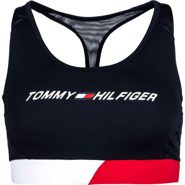Tommy Hilfiger MID INTENSITY CB RACER BRA  XS - Dámská sportovní podprsenka Tommy Hilfiger