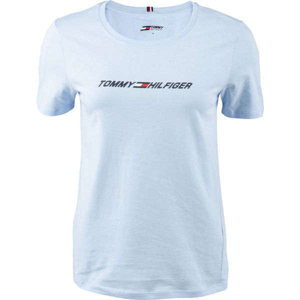 Tommy Hilfiger REGULAR C-NK GRAPHIC TEE SS  S - Dámské tričko Tommy Hilfiger