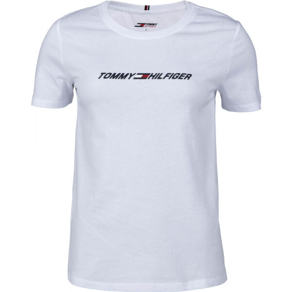 Tommy Hilfiger REGULAR C-NK GRAPHIC TEE SS  S - Dámské tričko Tommy Hilfiger