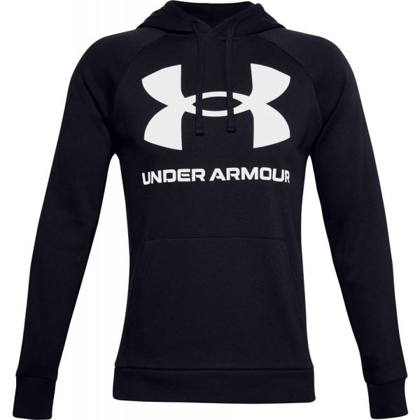 Under Armour RIVAL FLEECE BIG LOGO HD černá L - Pánská mikina Under Armour