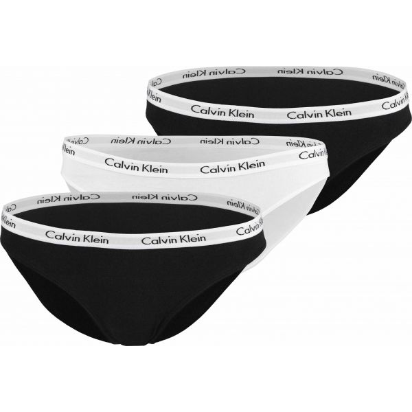 Calvin Klein 3PK BIKINI bílá XS - Dámské kalhotky Calvin Klein
