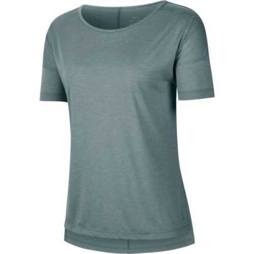 Nike SHORT-SLEEVE YOGA TRAINING TOP  S - Dámské tričko na jógu Nike