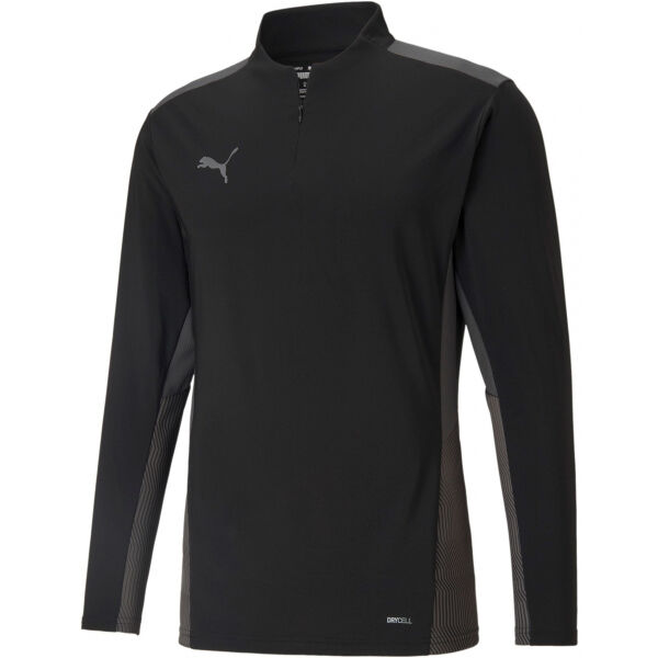 Puma TEAMCUP 1/4 ZIP TOP  S - Pánská tréninková mikina Puma