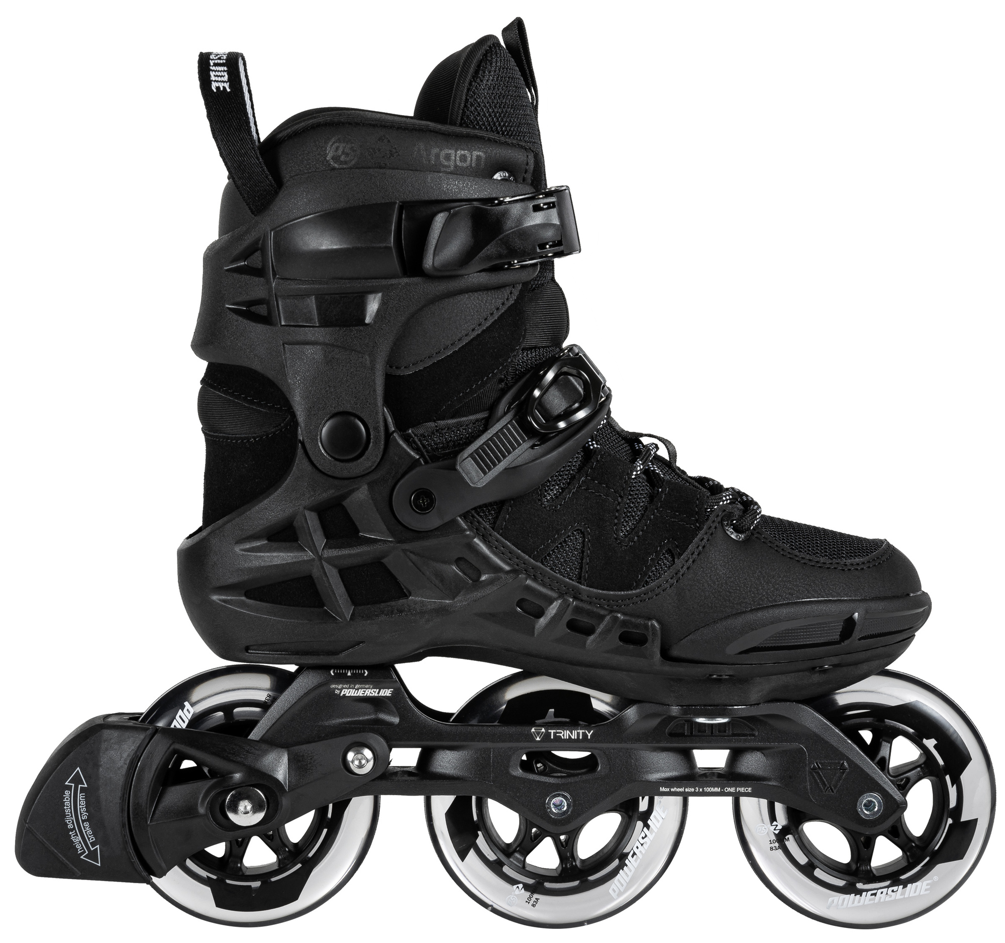 Powerslide Kolečkové brusle Powerslide Phuzion Argon Black 100 Trinity