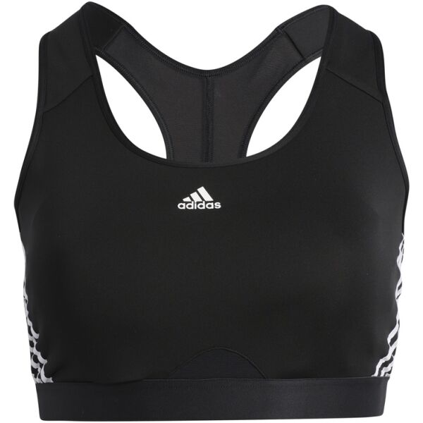 adidas PWR MS 3S PS Černá 4x - Dámská podprsenka v plus size adidas