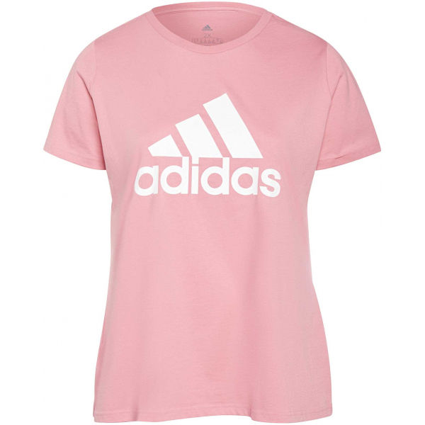 adidas INC BL T Růžová 1x - Dámské tričko plus size adidas