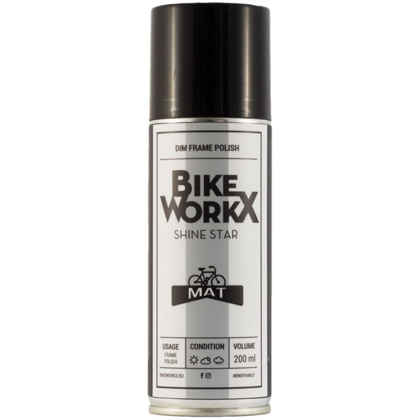Bikeworkx SHINE STAR MAT 200ml Transparentní  - Leštěnka na matné rámy Bikeworkx