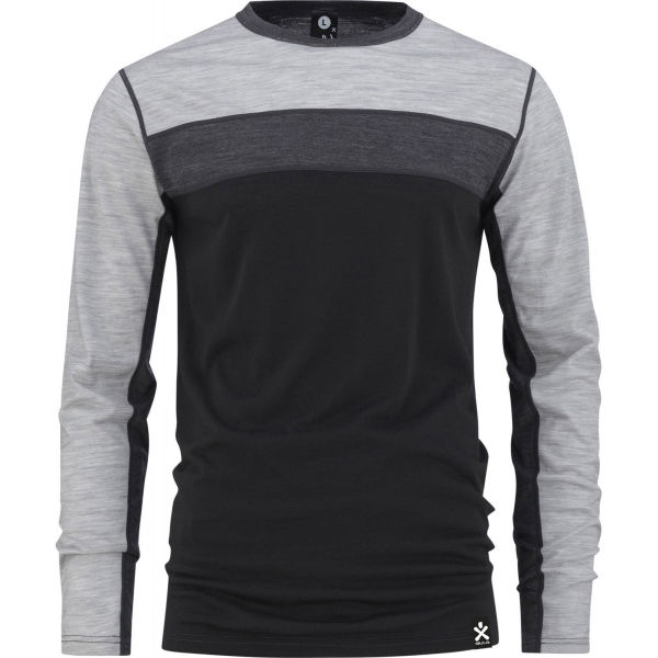 Bula RETRO WOOL CREW Černá M - Vlněné funkční triko Bula